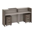 139 Reception desk khaki back