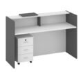 139 recption desk white 120 cm main back side
