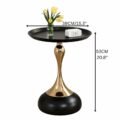 Modern Luxury Coffee Table with Metallic Base - Image 2