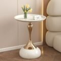 Modern Luxury Coffee Table with Metallic Base - Image 3