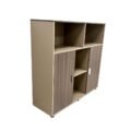 Stylish Multi-Purpose Storage Cabinet Wood Finish - Image 2