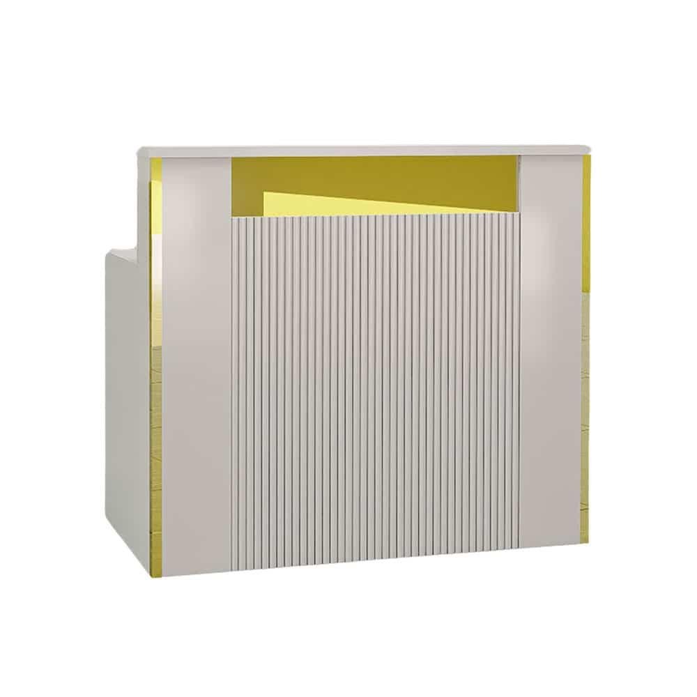 gold-white-modern-Reception-desk.jpg Luxury Top Front Desk gold-white modern reception desk - Image 1