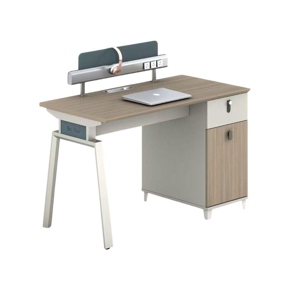single-person-workstation-237-1.jpg Modern Office Workstation Desk with Storage & Power Outlets - Image 1