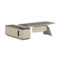 Apex Modern Executive Desk with Integrated Side Return
