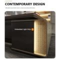 Luxury Modern Executive Desk with Integrated Storage Cabinet - Image 4