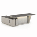 Modern Executive Office Desk with Integrated Side Cabinet in UAE