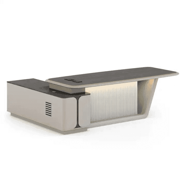 Modern Executive Office Desk with Integrated Side Cabinet in UAE