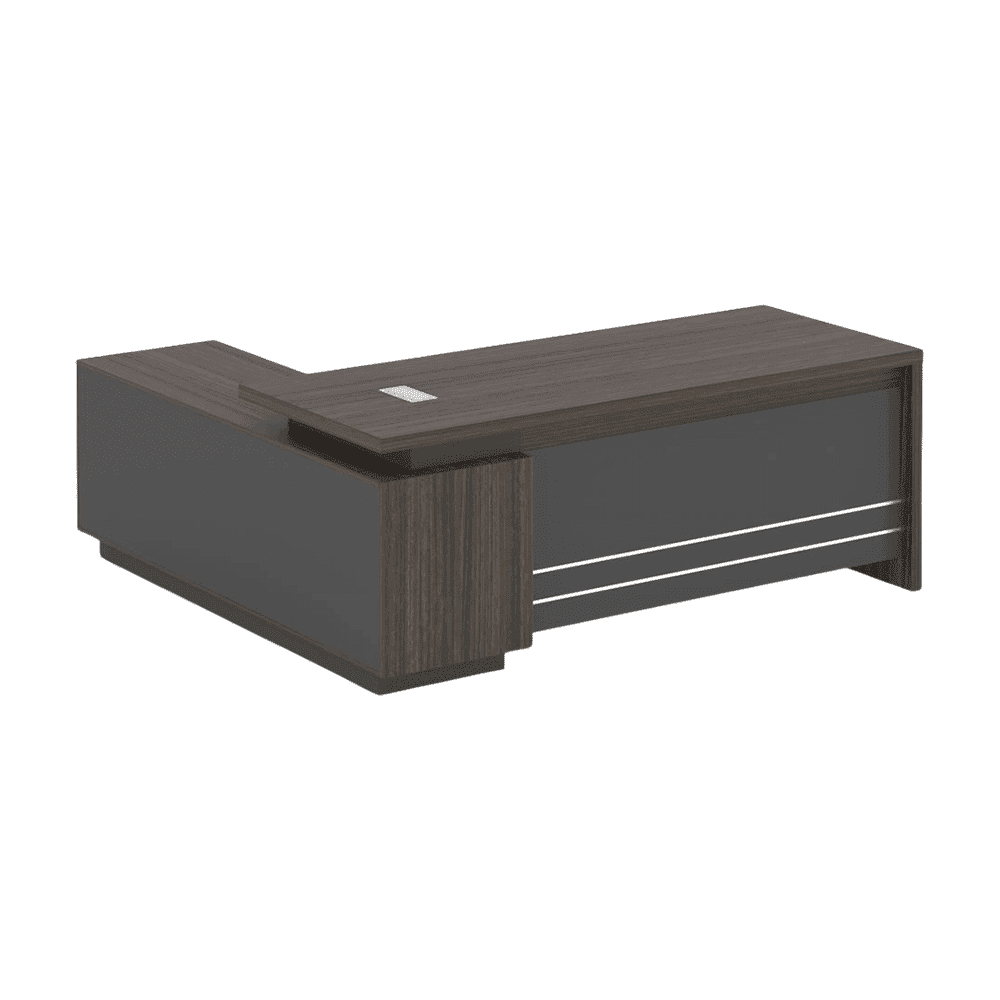 executive-offic-desk-160.png Luxe Executive L-Shaped Desk Coffee Finish - Image 1